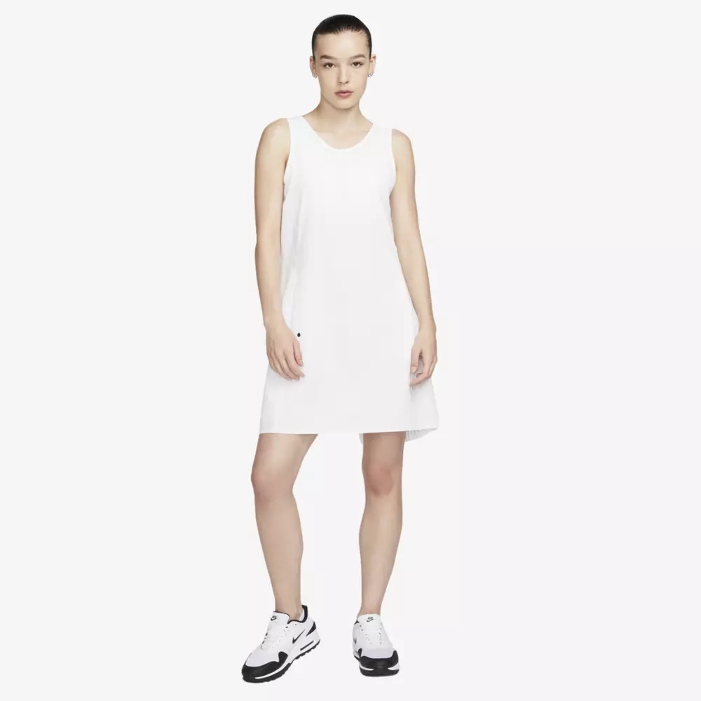Nike Golf Dress Women’s Dri Fit Ace Tennis Stretch Scoop Back In White Size S